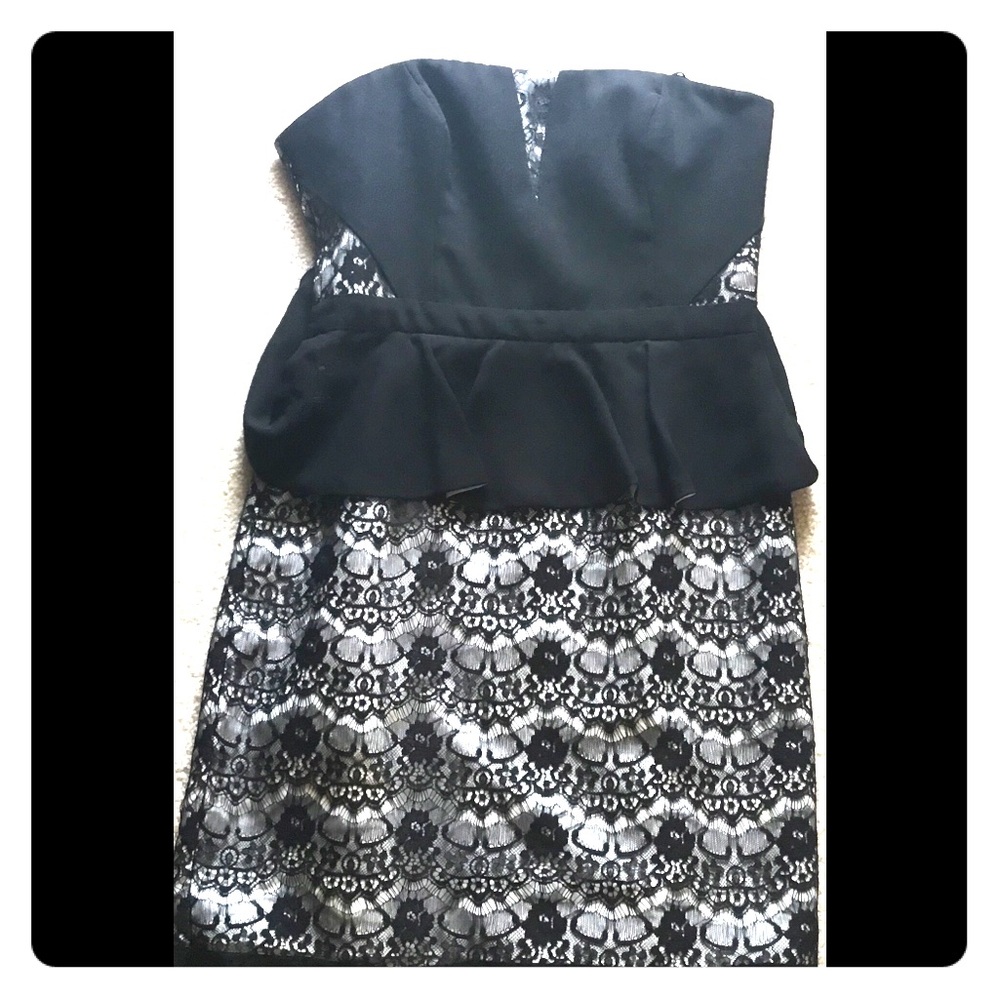 Strapless mini dress/ Special occasion